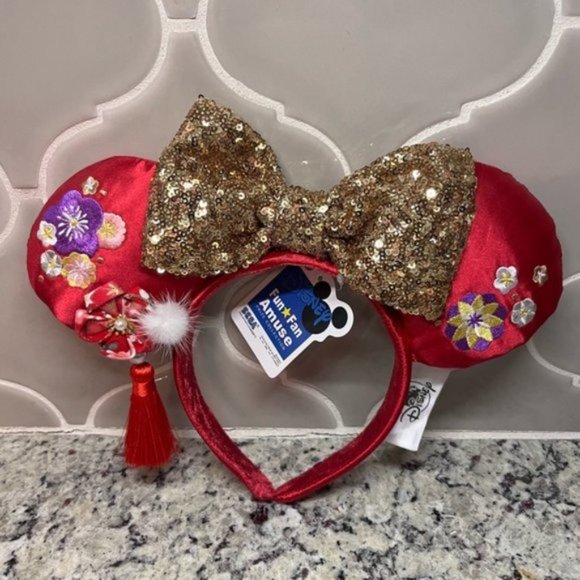 Minnie Mouse Ears Headband Lunar New Year 2022 - Picture 1 of 3